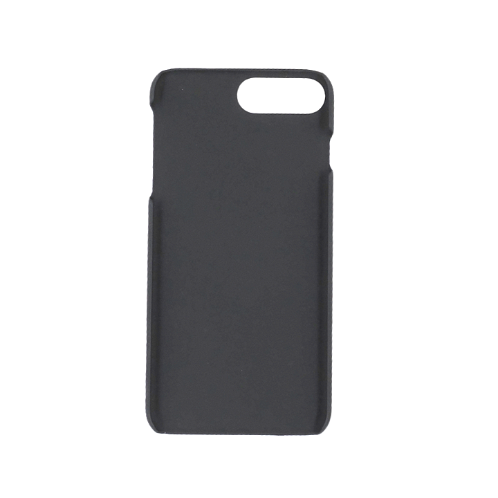 Radicover Exclusive 2-in-1 Spare Case för iPhone 6/7/8 Plus, svart minimalistisk design, visas på vit bakgrund.